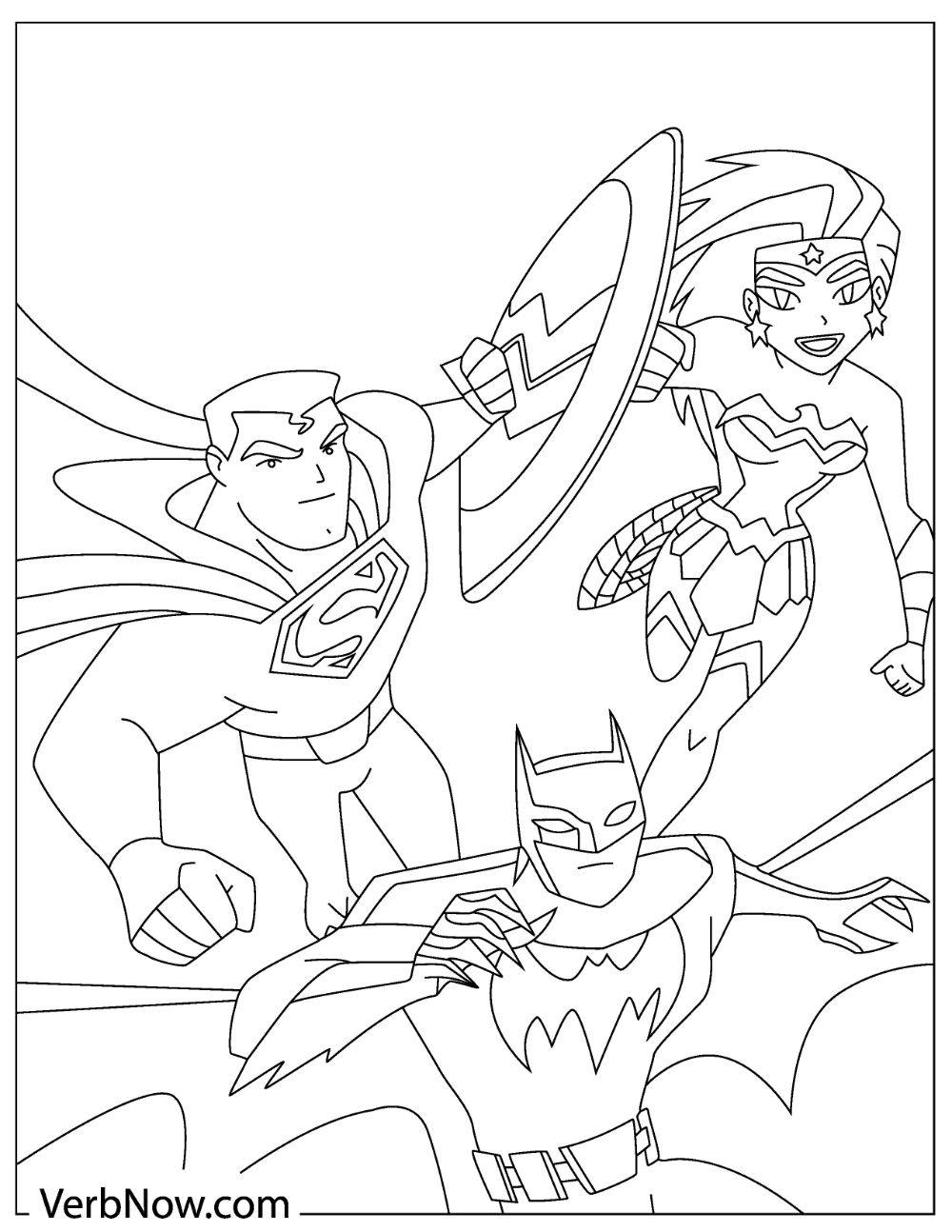 33 Heroic Justice League Coloring Pages Printable 10