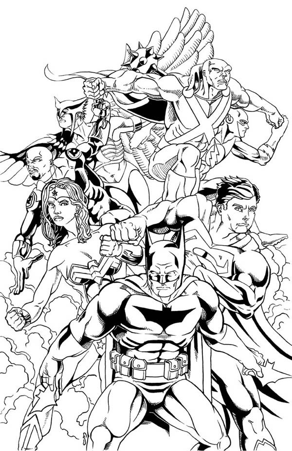 33 Heroic Justice League Coloring Pages Printable 11