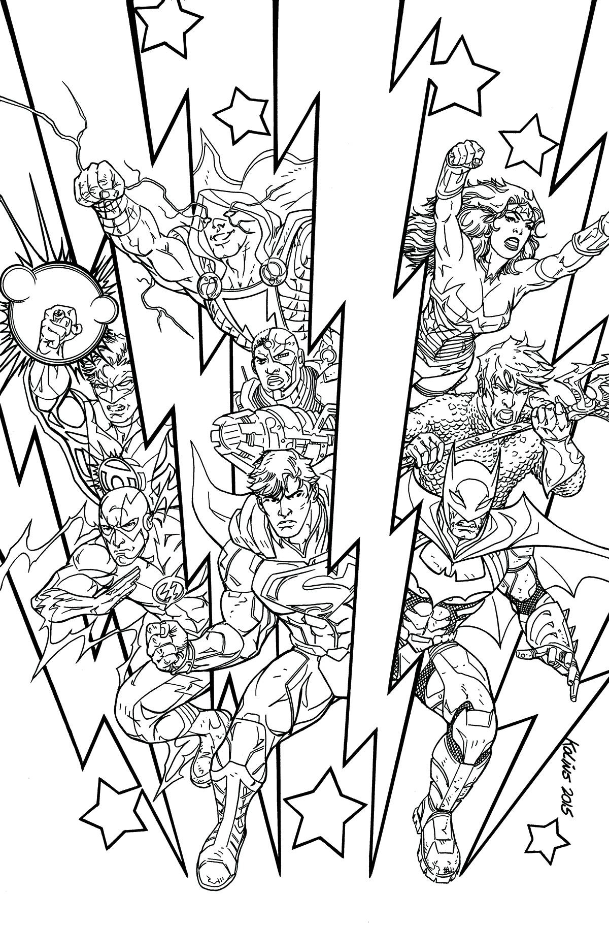 33 Heroic Justice League Coloring Pages Printable 14