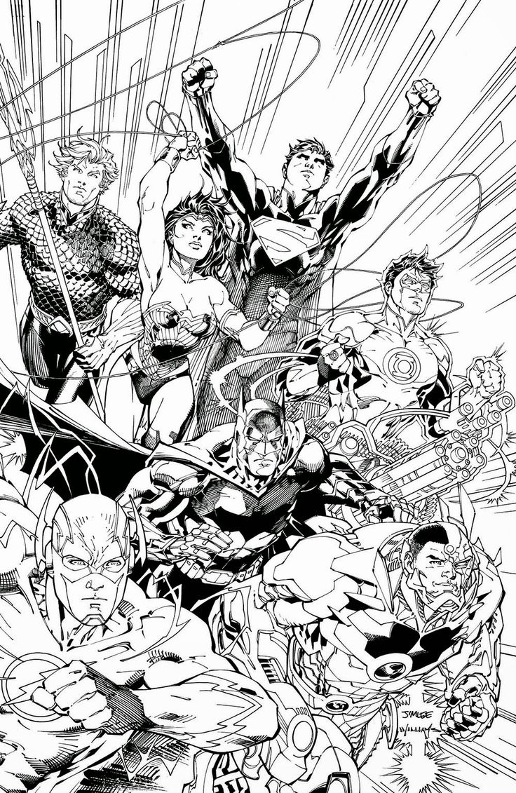 33 Heroic Justice League Coloring Pages Printable 17