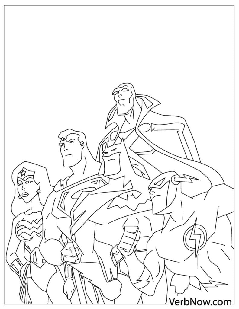 33 Heroic Justice League Coloring Pages Printable 2