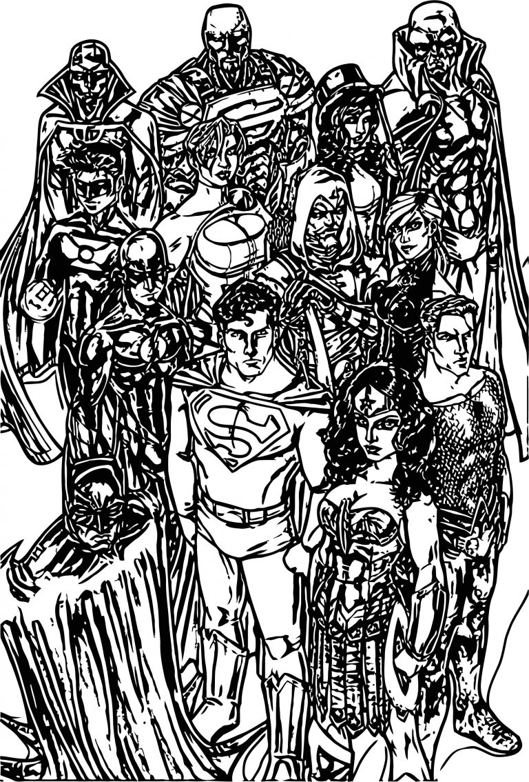 33 Heroic Justice League Coloring Pages Printable 21