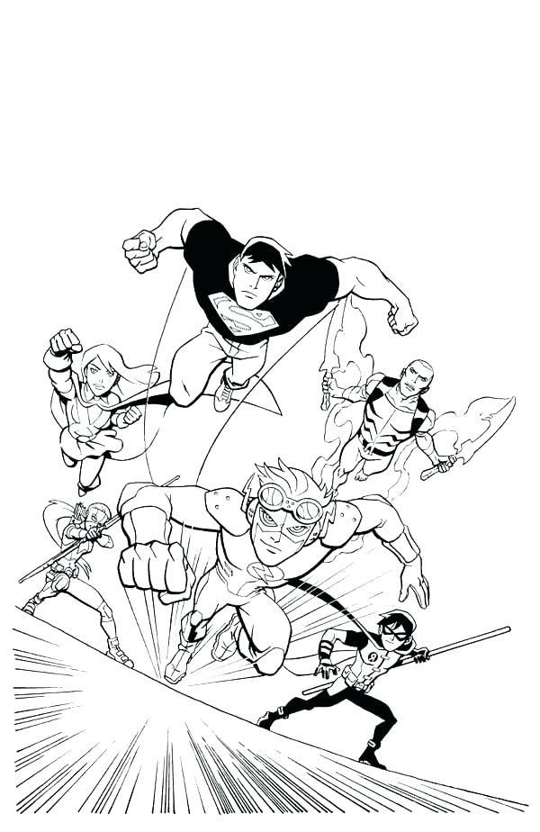 33 Heroic Justice League Coloring Pages Printable 22