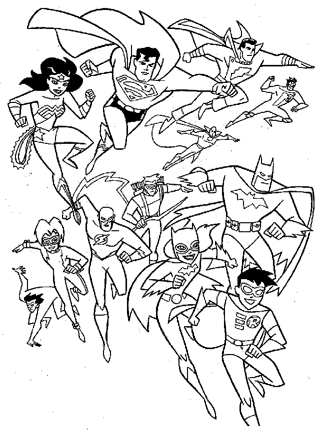 33 Heroic Justice League Coloring Pages Printable 26