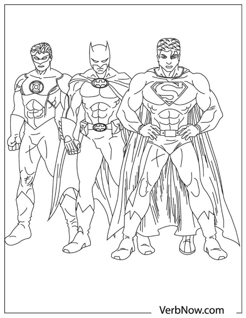 33 Heroic Justice League Coloring Pages Printable 27