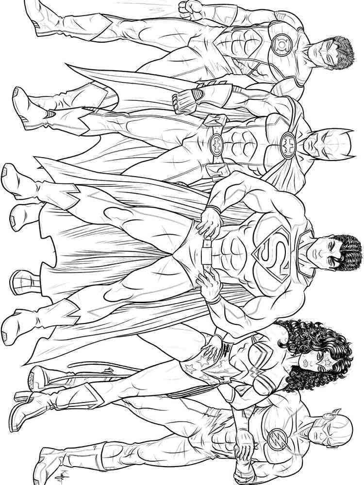 33 Heroic Justice League Coloring Pages Printable 28