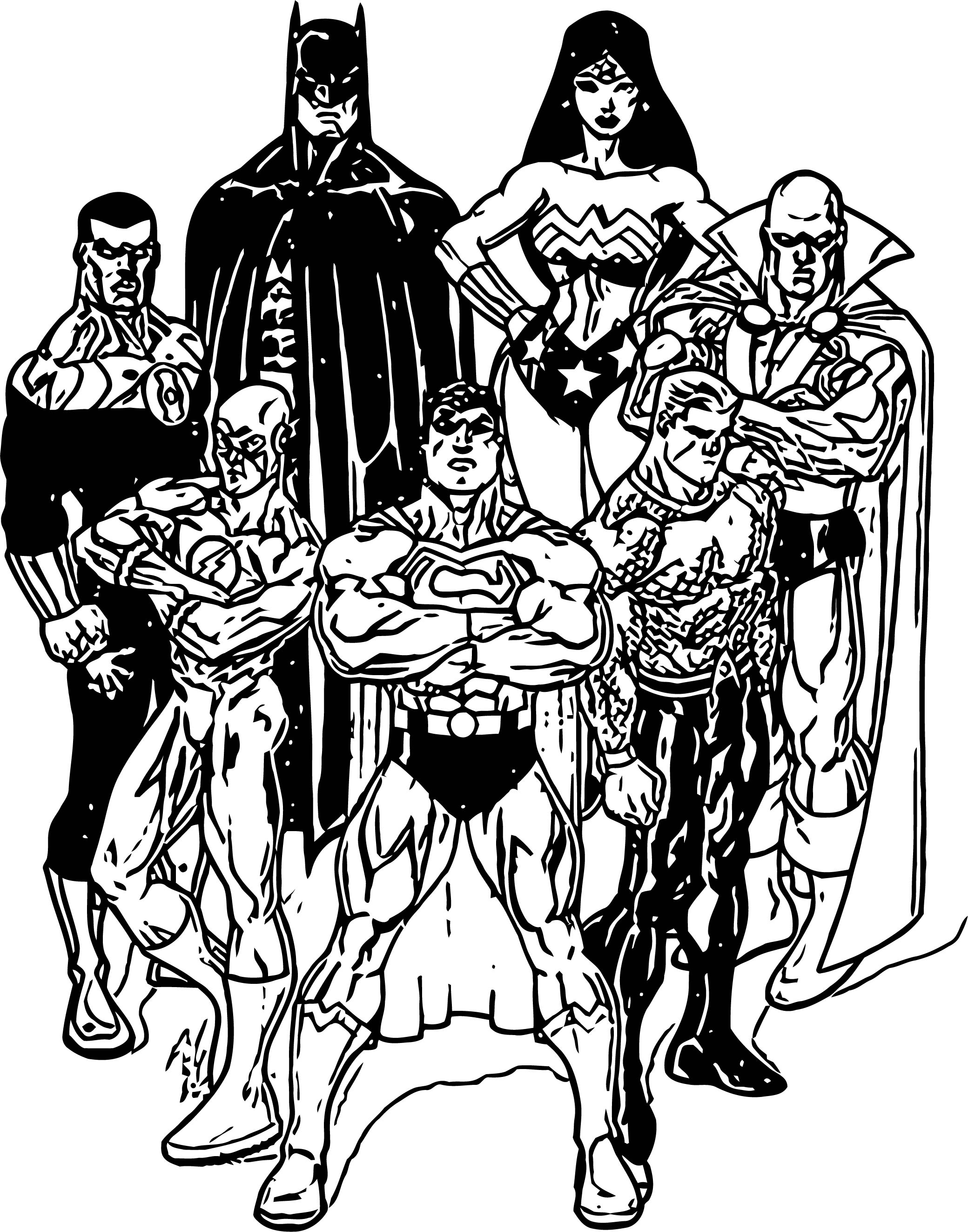 33 Heroic Justice League Coloring Pages Printable 3