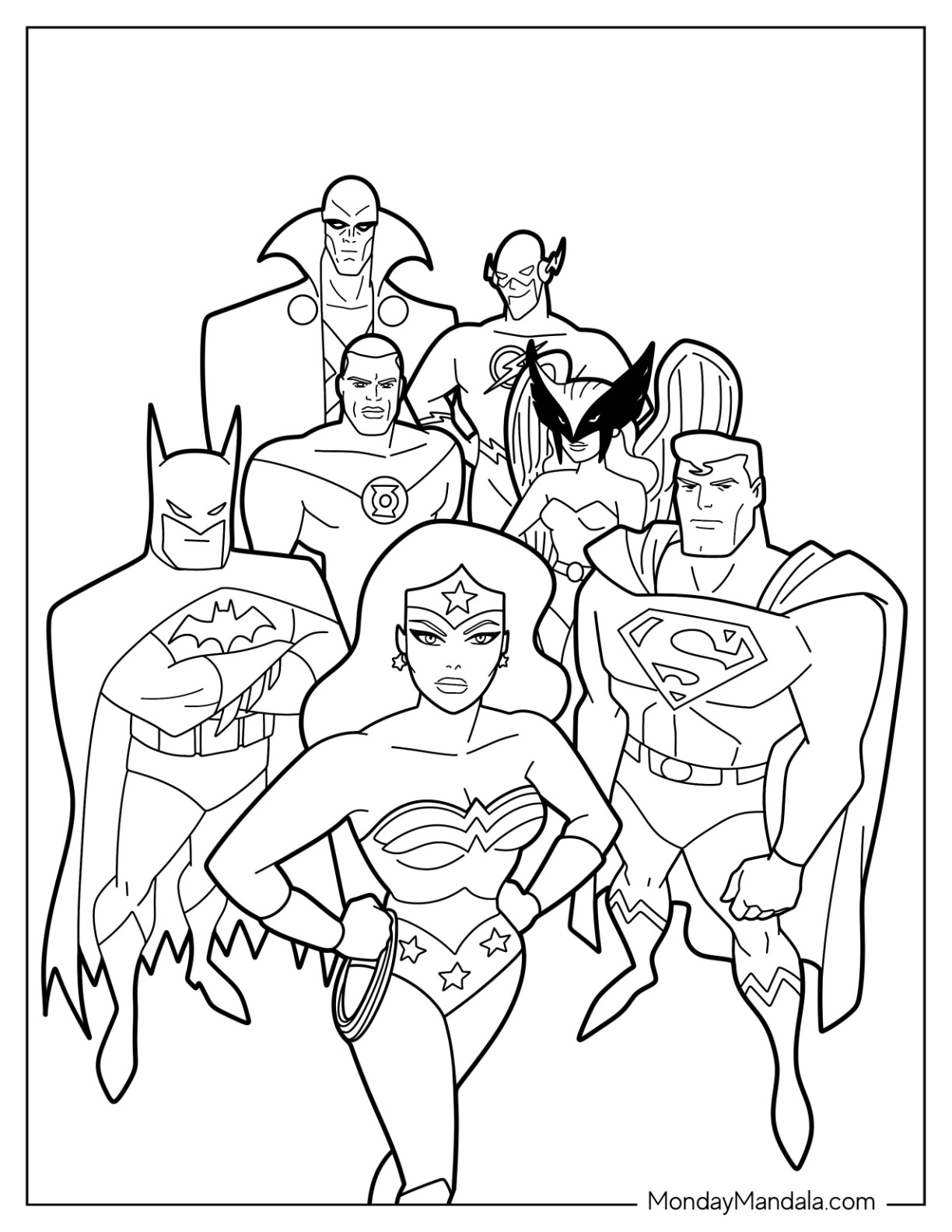 33 Heroic Justice League Coloring Pages Printable 30