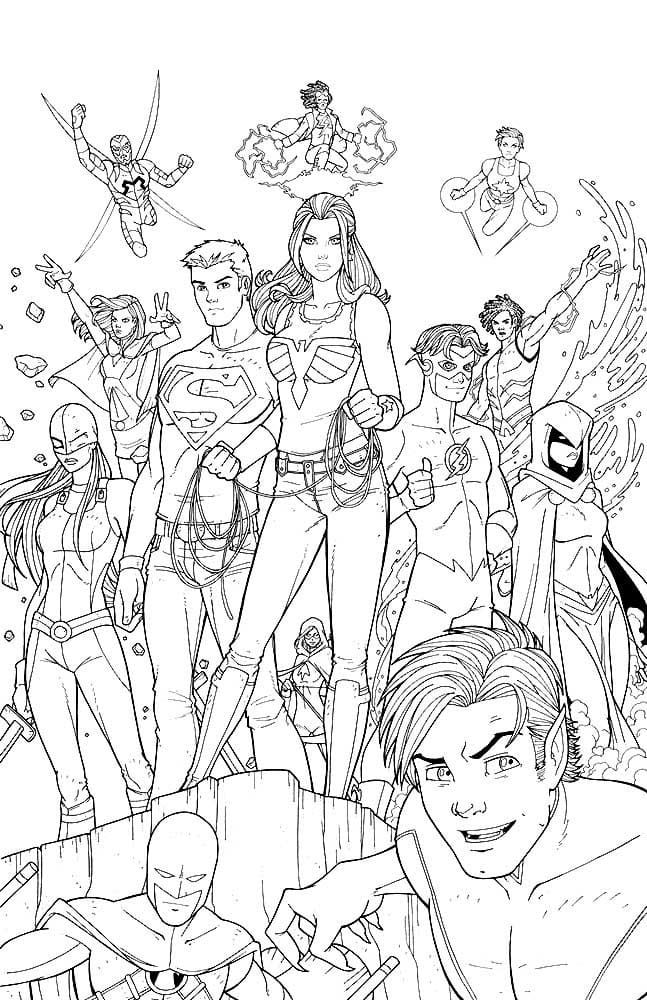 33 Heroic Justice League Coloring Pages Printable 31