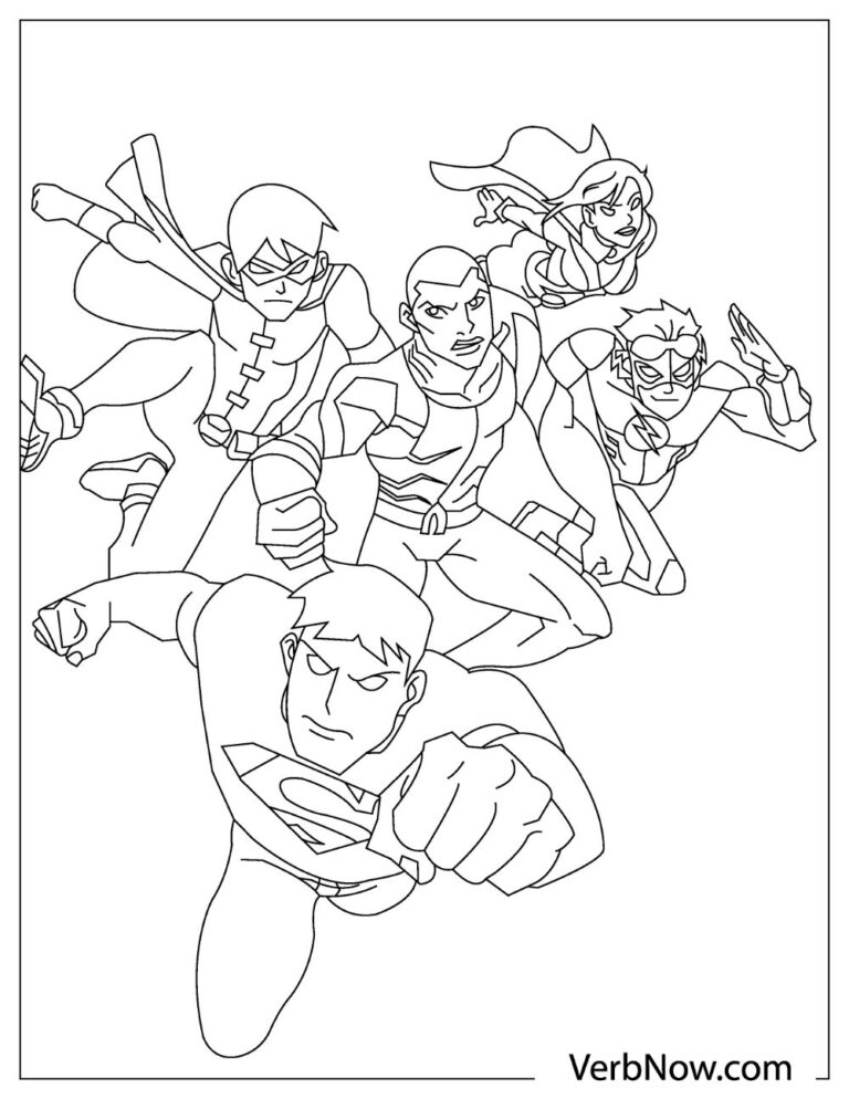 33 Heroic Justice League Coloring Pages Printable 32