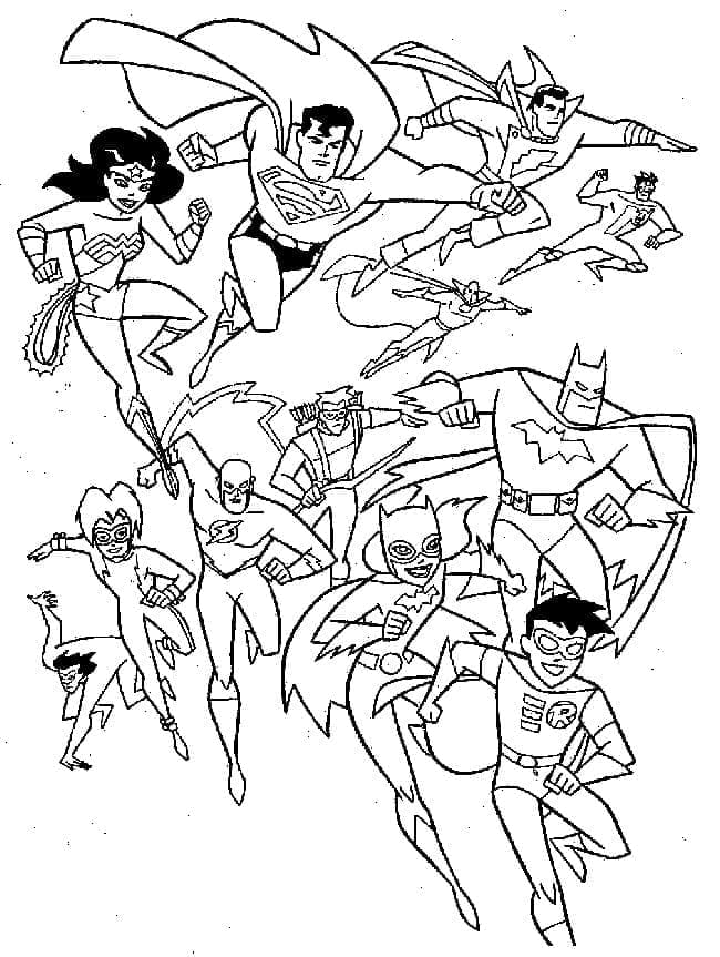 33 Heroic Justice League Coloring Pages Printable 35