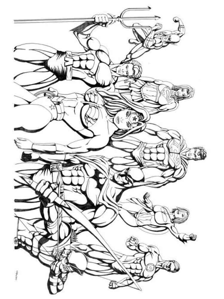 33 Heroic Justice League Coloring Pages Printable 4