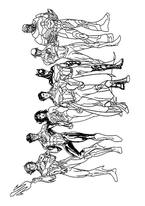 33 Heroic Justice League Coloring Pages Printable 5