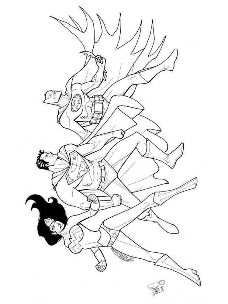 33 Heroic Justice League Coloring Pages Printable 8