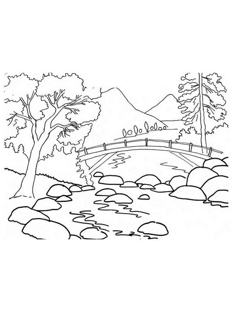 33 Mountains Coloring Pages Printable 13