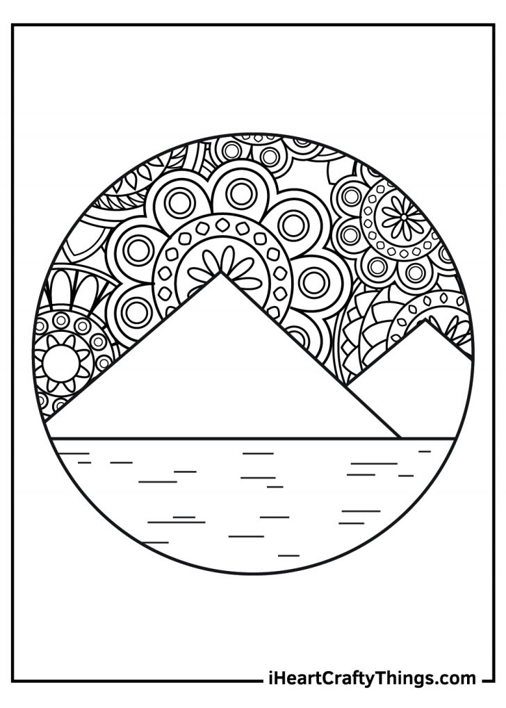 33 Mountains Coloring Pages Printable 27