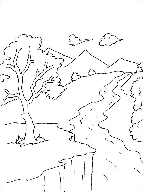 33 Mountains Coloring Pages Printable 30