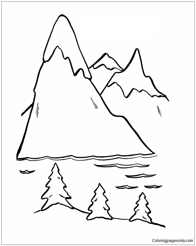 33 Mountains Coloring Pages Printable 32