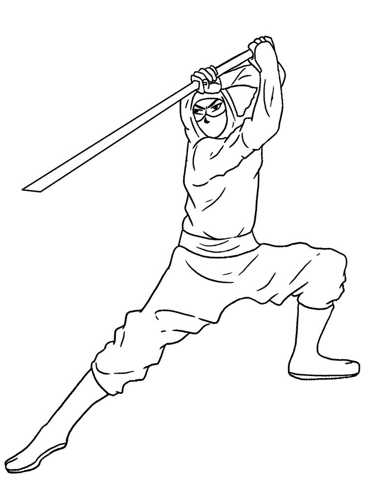 33 Ninja Coloring Pages Printable 10