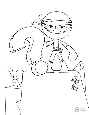 33 Ninja Coloring Pages Printable 13