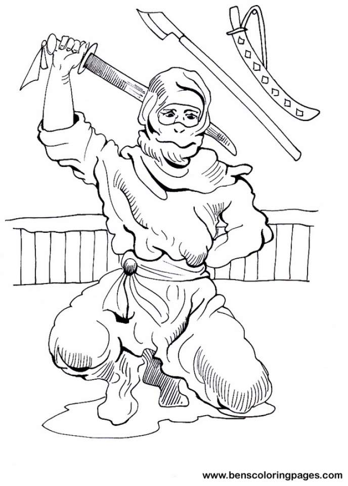 33 Ninja Coloring Pages Printable 26