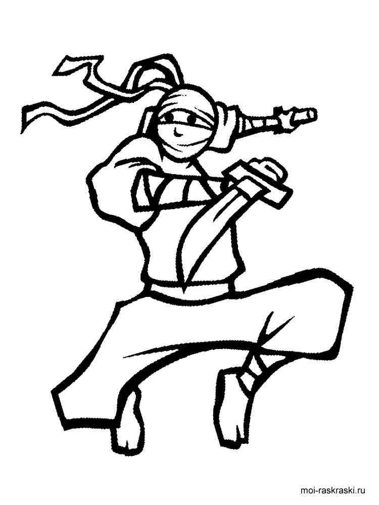 33 Ninja Coloring Pages Printable 3