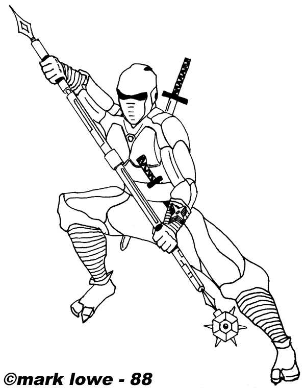 33 Ninja Coloring Pages Printable 4