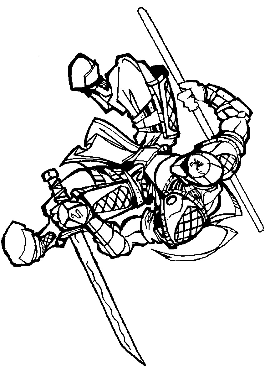 33 Ninja Coloring Pages Printable 8