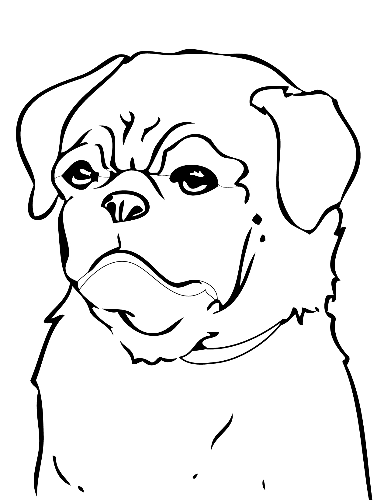 33 Pug Coloring Pages Printable 14