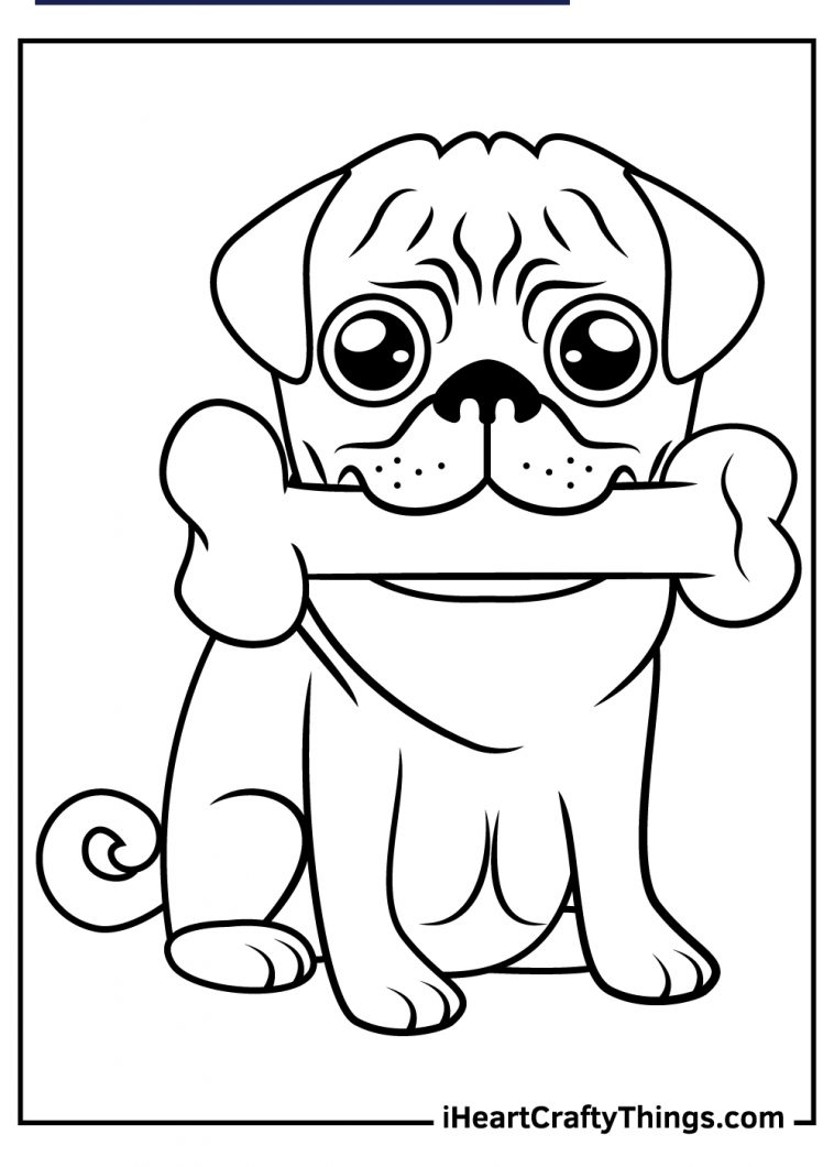 33 Pug Coloring Pages Printable 15