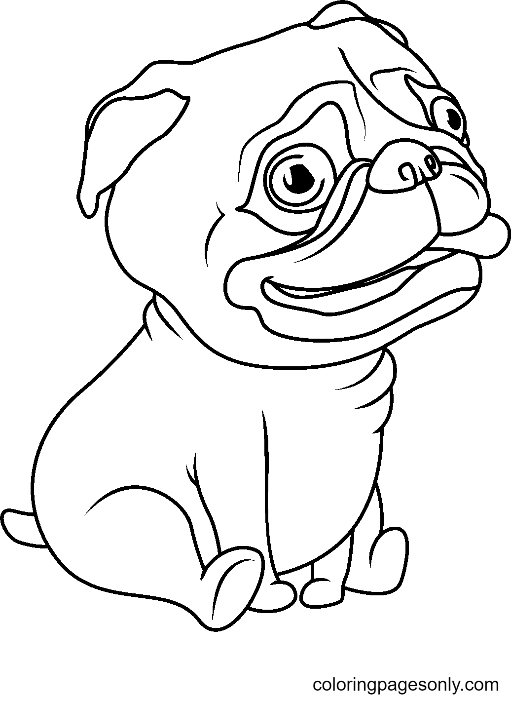 33 Pug Coloring Pages Printable 17