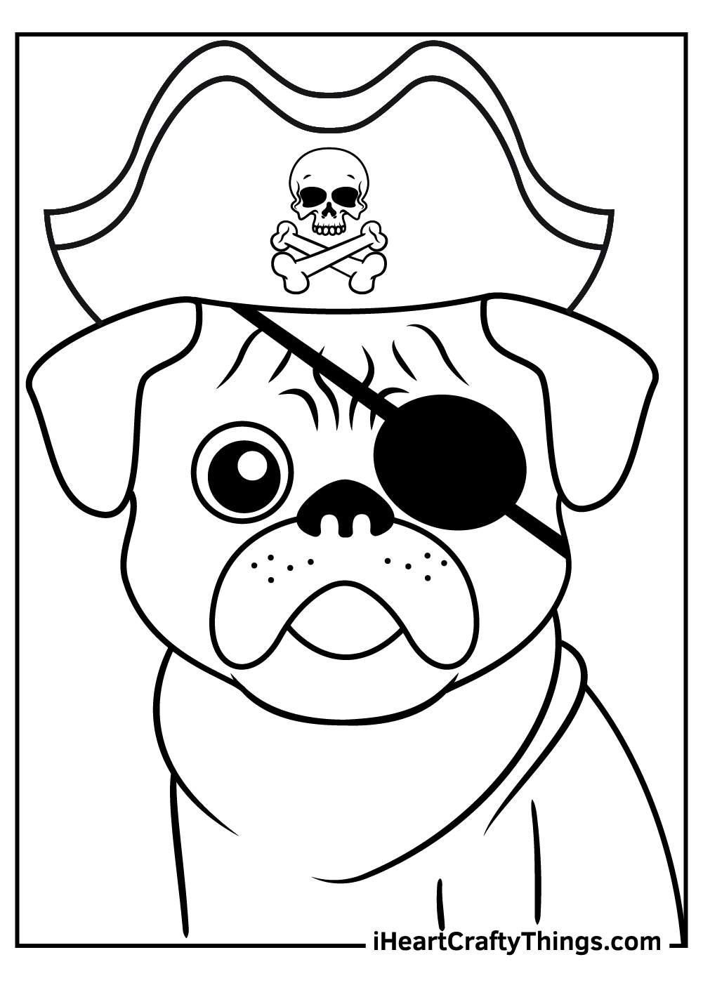 33 Pug Coloring Pages Printable 19