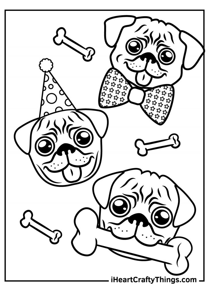 33 Pug Coloring Pages Printable 21