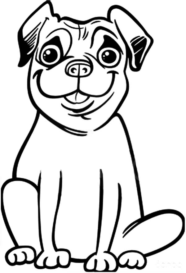 33 Pug Coloring Pages Printable 24