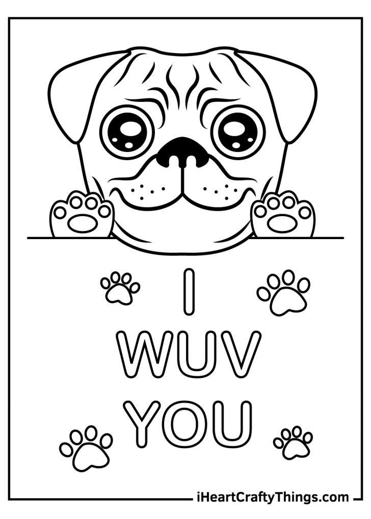 33 Pug Coloring Pages Printable 25