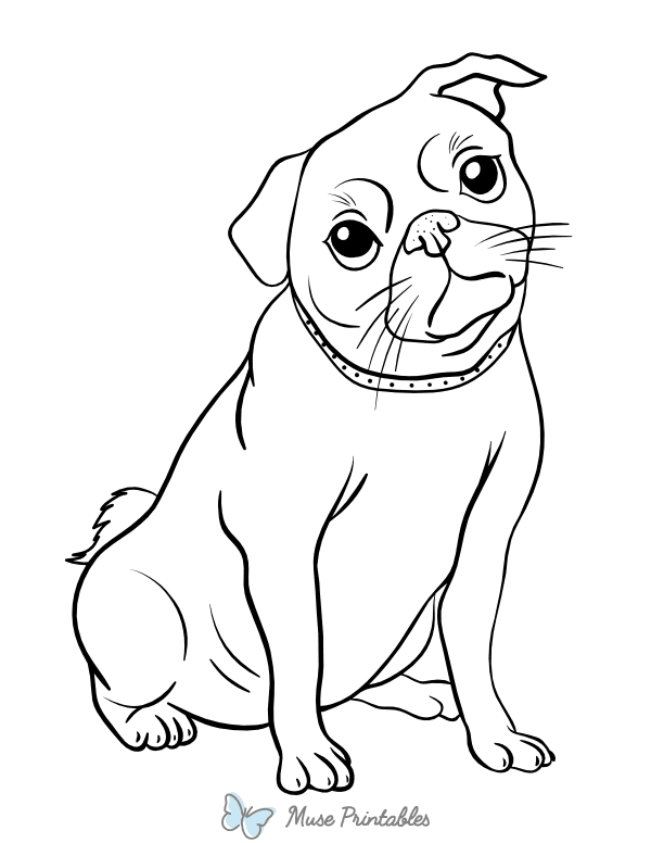 33 Pug Coloring Pages Printable 27