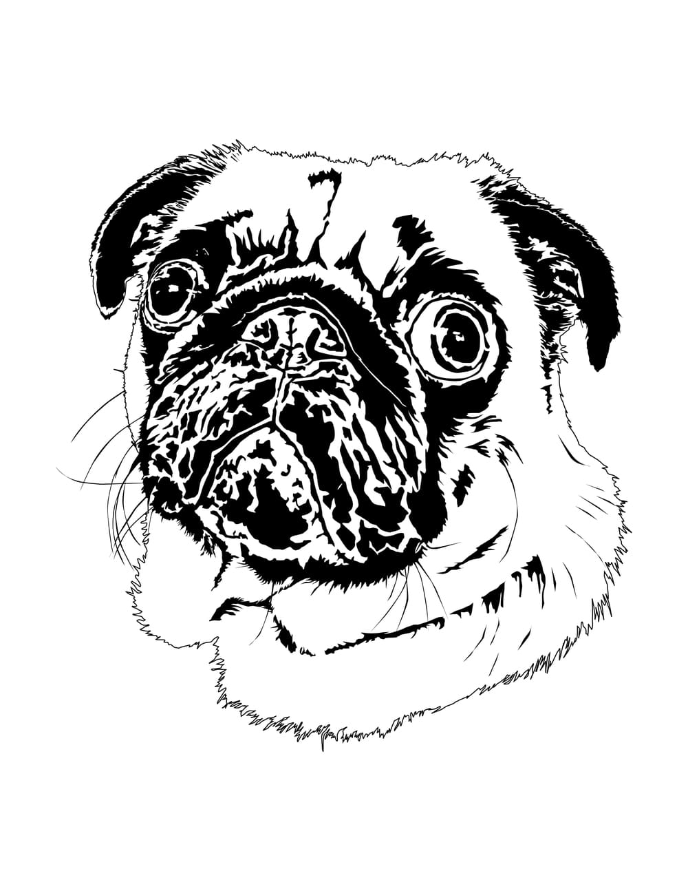 33 Pug Coloring Pages Printable 32