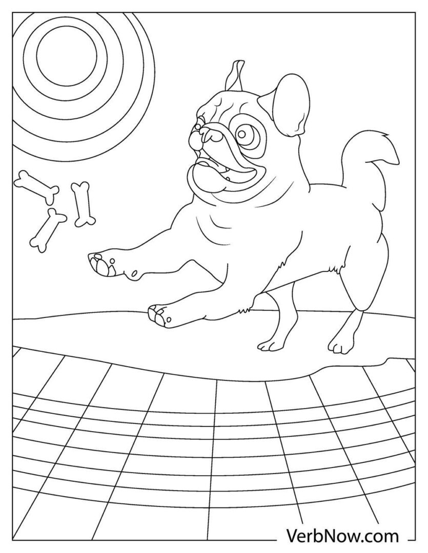 33 Pug Coloring Pages Printable 35