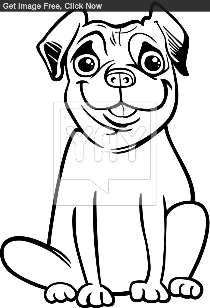 33 Pug Coloring Pages Printable 5