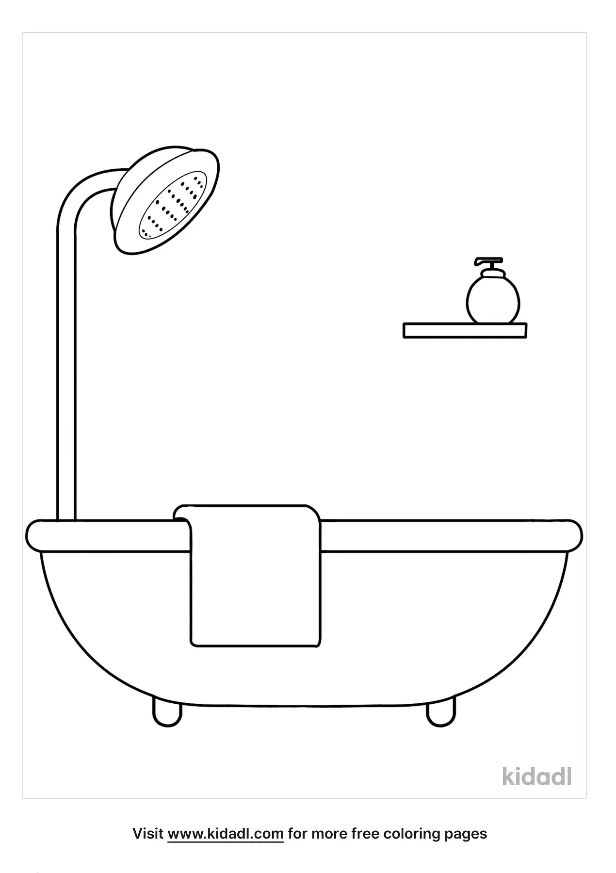 33 Relaxing Bathtub Coloring Pages Printable 1