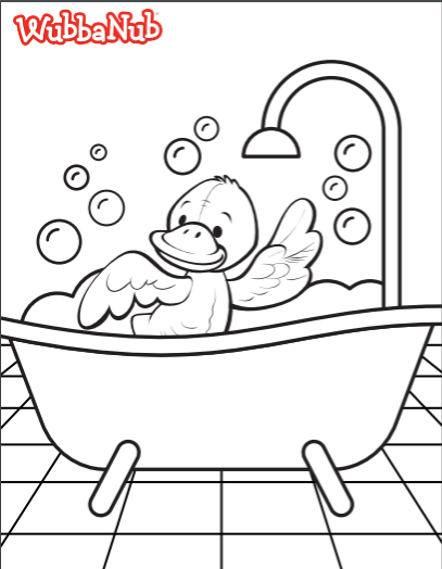 33 Relaxing Bathtub Coloring Pages Printable 11