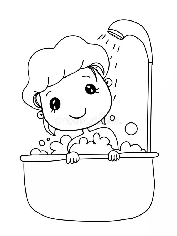 33 Relaxing Bathtub Coloring Pages Printable 23