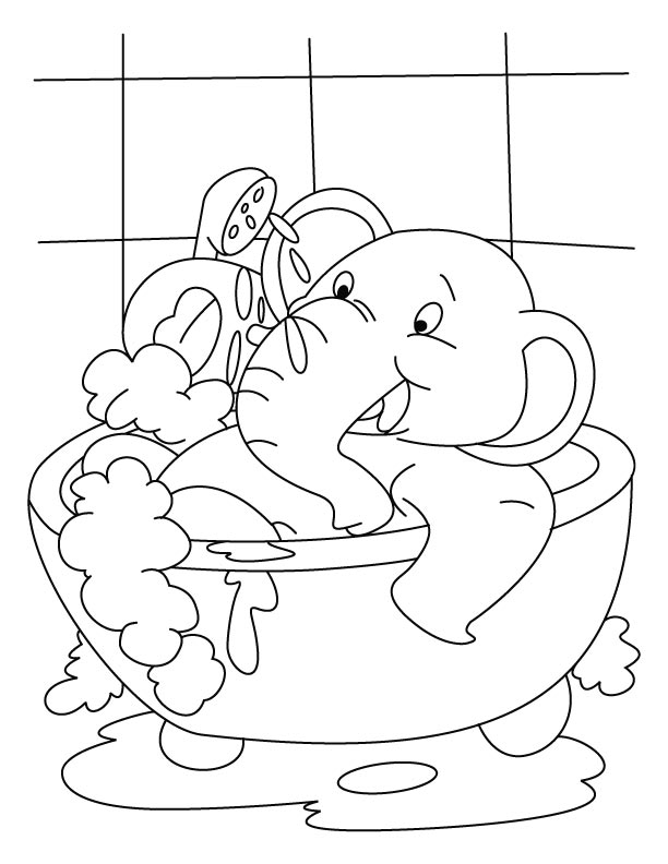 33 Relaxing Bathtub Coloring Pages Printable 26