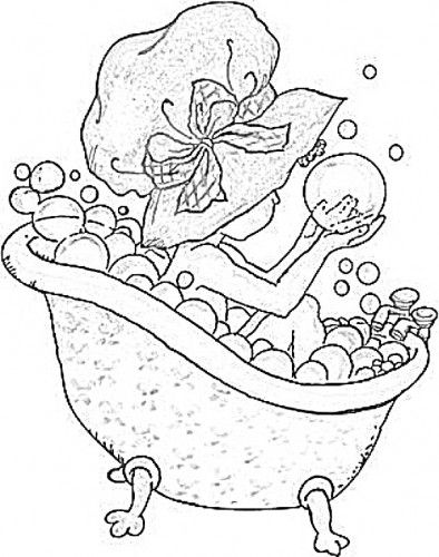 33 Relaxing Bathtub Coloring Pages Printable 28