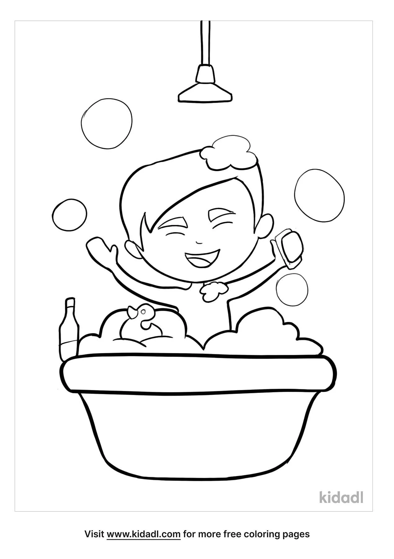 33 Relaxing Bathtub Coloring Pages Printable 3