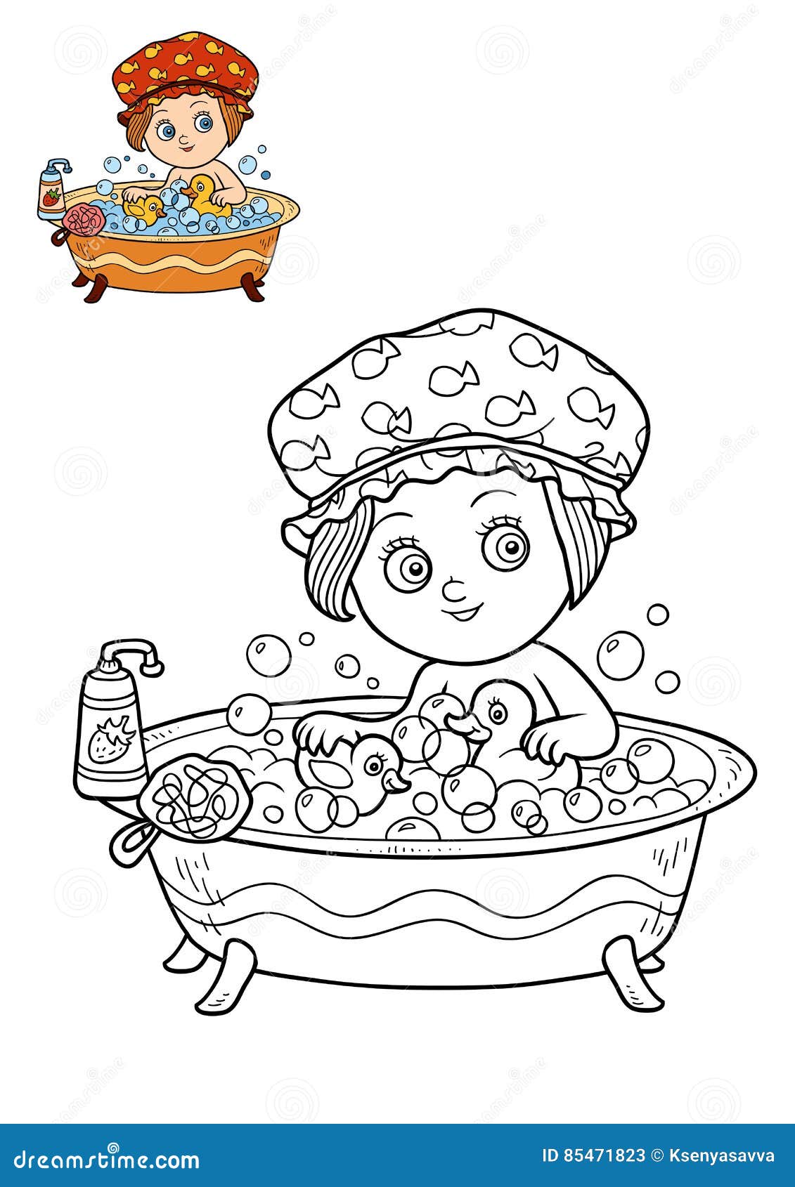 33 Relaxing Bathtub Coloring Pages Printable 35