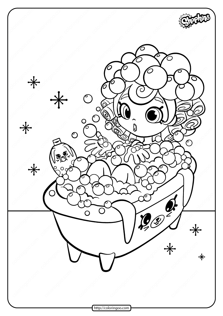 33 Relaxing Bathtub Coloring Pages Printable 7