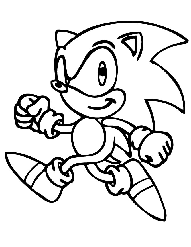 33 Sonic Running Coloring Pages Printable 15