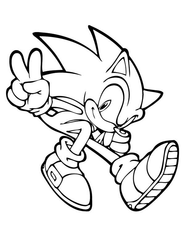 33 Sonic Running Coloring Pages Printable 20