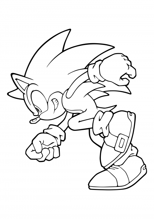 33 Sonic Running Coloring Pages Printable 21